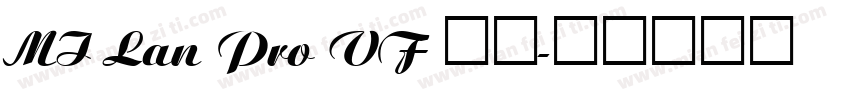 MI Lan Pro VF 字体字体转换